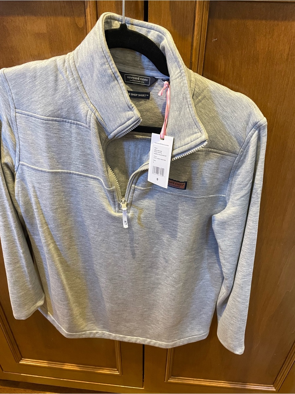 Vineyard Vines Women's Heather Gray Quarter-Zip Pullover
